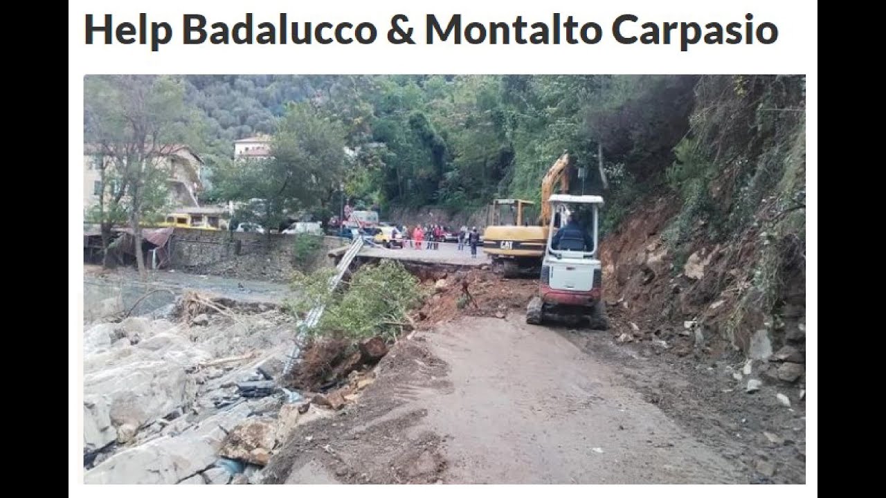 Filmato alluvione Valle Argentina (IM) - Liguria 2 ottobe 2020