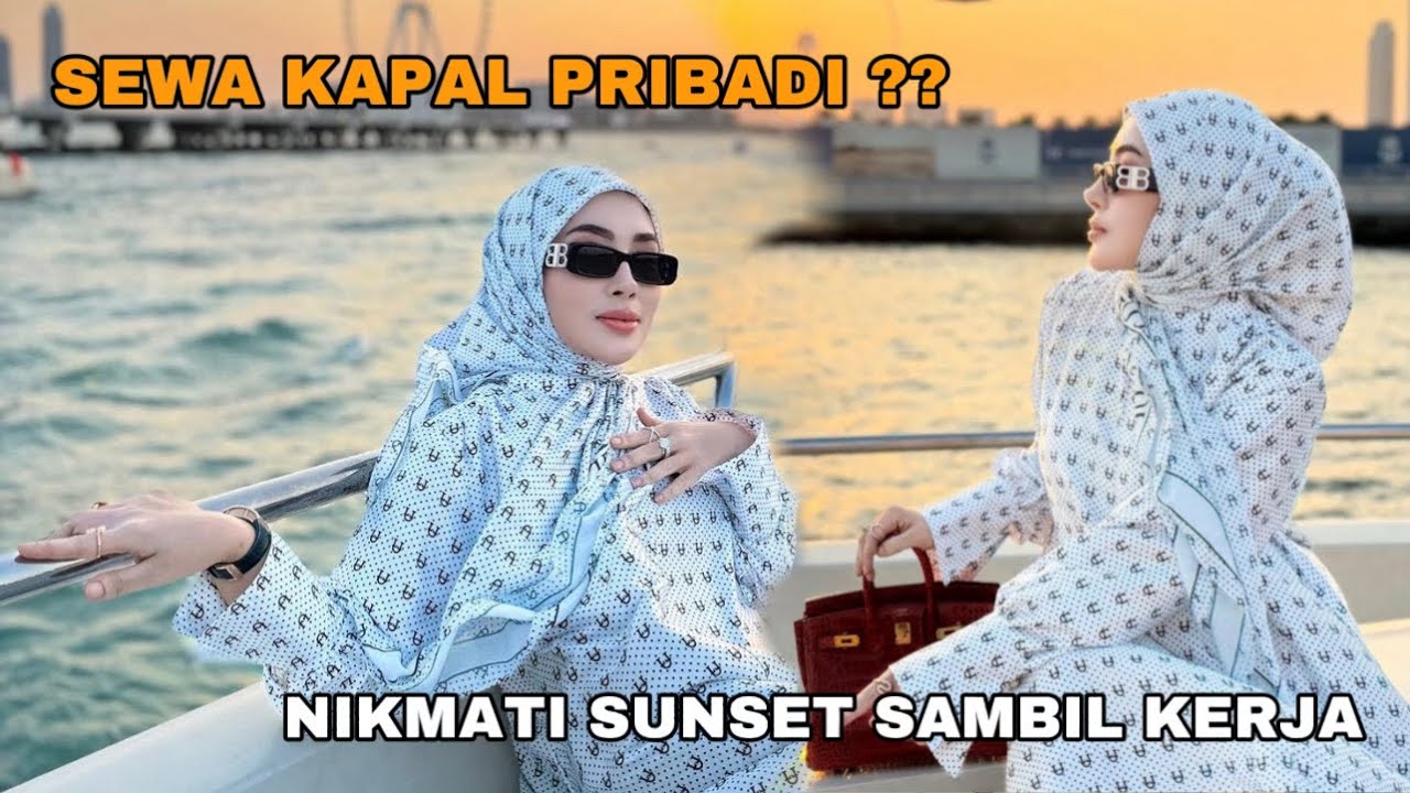 SUNSET DI DUBAI , NAIK YARD PRIBADI SAMBIL LIHAT CITYLIGHT