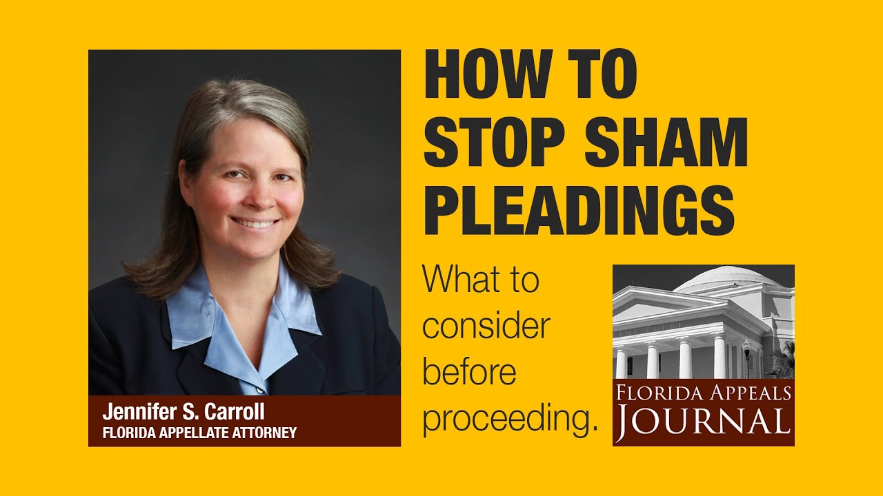 How to stop sham pleadings using a motion to strike