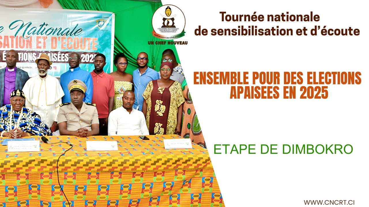 Tournée de sensibilisation et d'écoute: Ensemble pour des élections apaisées en 2025/ Dimbokro