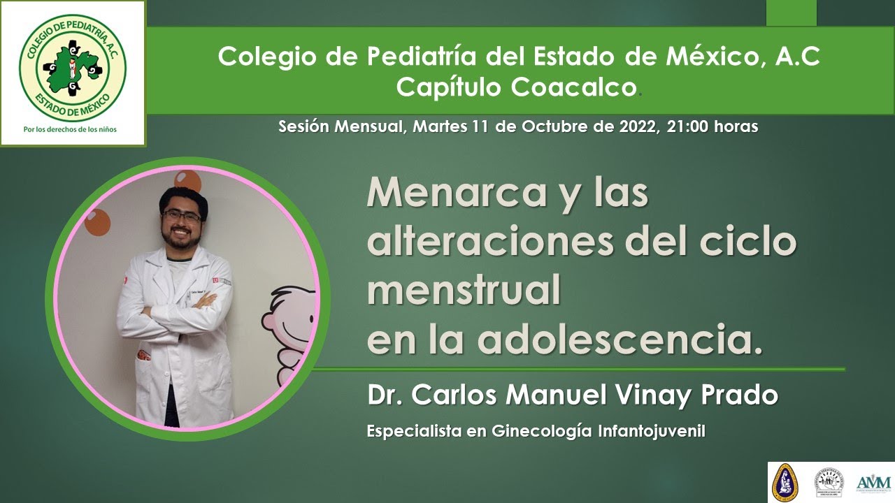 Menarca y las alteraciones del ciclo menstrual en la adolescencia.