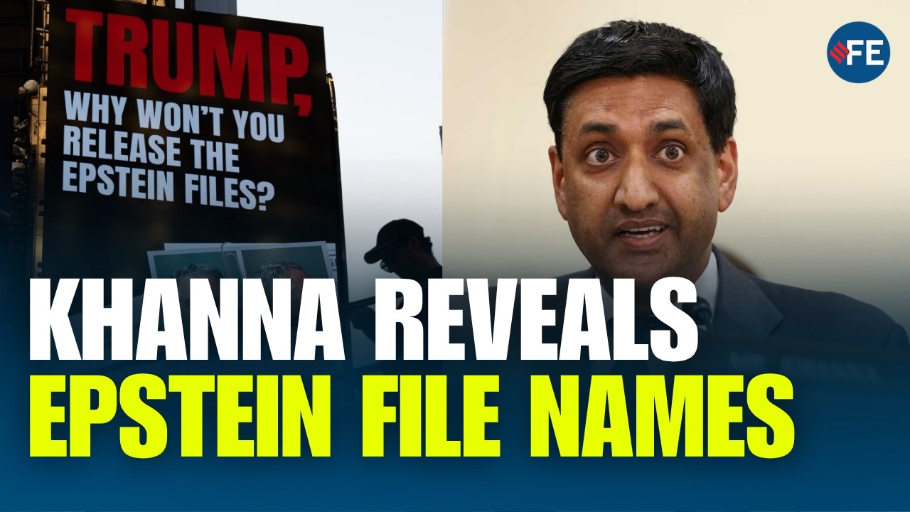 Ro Khanna Reveals Six Names Hidden In Epstein Files