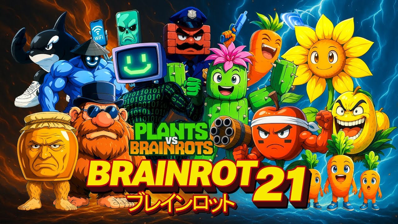 MindRotsu - BRAINROT ANIME OPENING EP21 (Official MV) feat. PLANTS VS BRAINROTS Characters