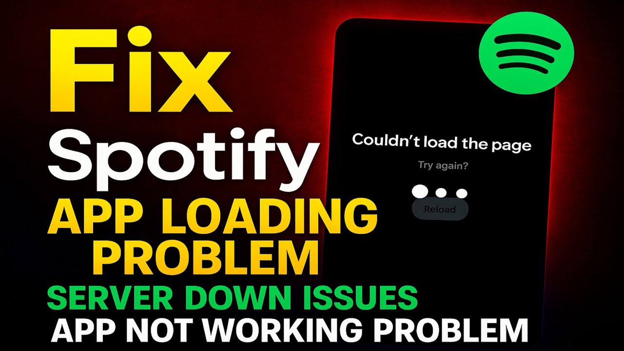 Как исправить проблему с загрузкой приложения Spotify | Проблемы с отключением сервера Spotify | ...