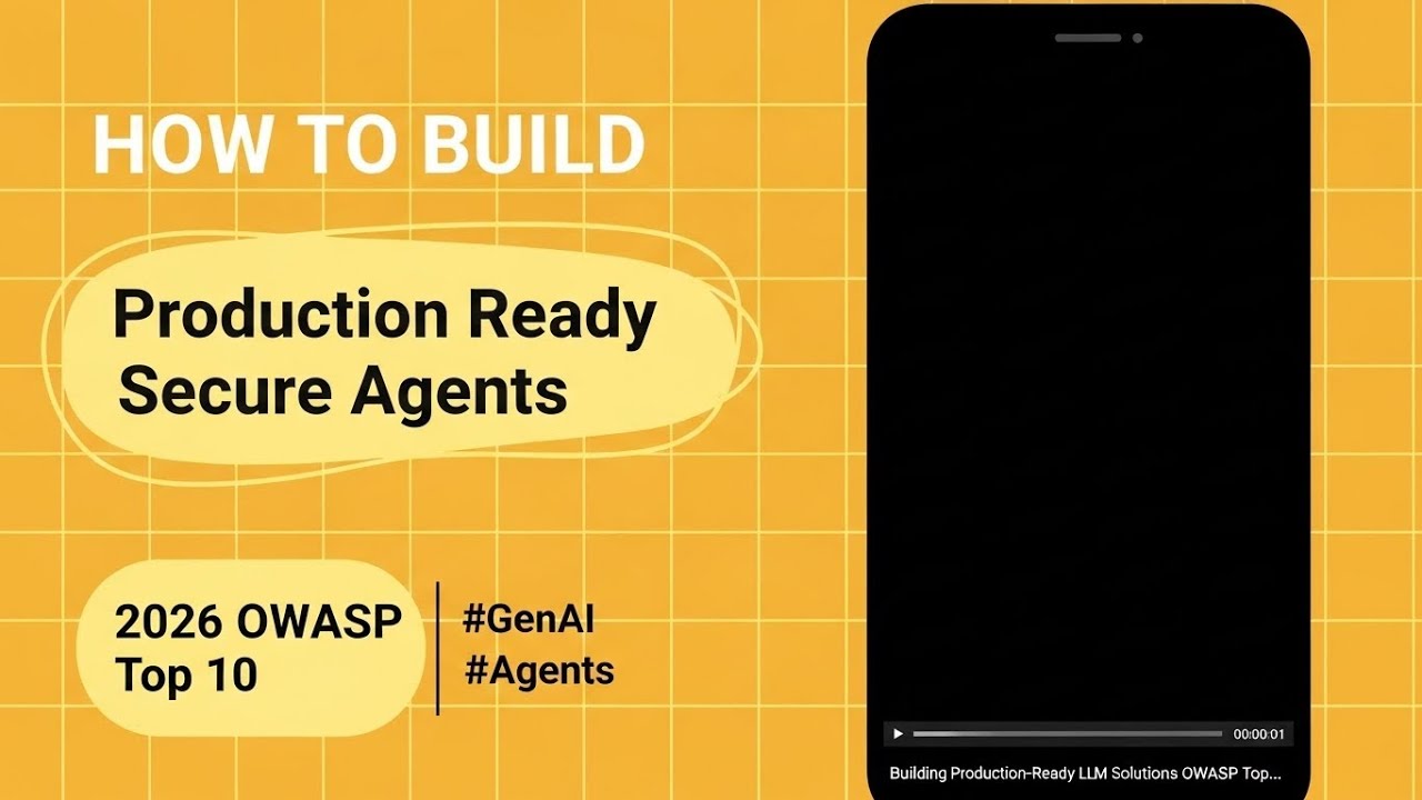 🚀 Building Production‑Ready LLM Solutions  OWASP Top GenAI Risks & Secure AI Apps