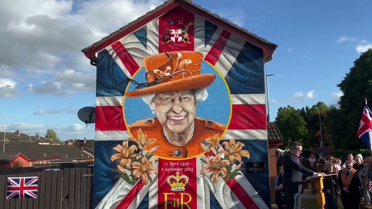 Unveiling of Her Late Majesty Queen Elizabeth II’s portrait on the Brownstown Road - Portadown