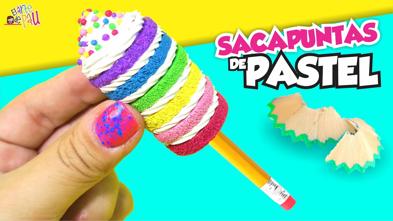 ❤HAZ UN Sacapuntas de PASTEL ARCOIRIS! ★El Arte de Pau★