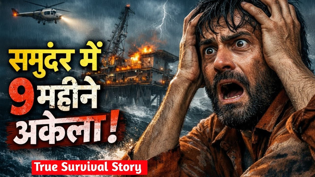 9 महीने समुंदर के बीच अकेला! Oil Platform पर फंसा इंसान 😱 | True Survival Story