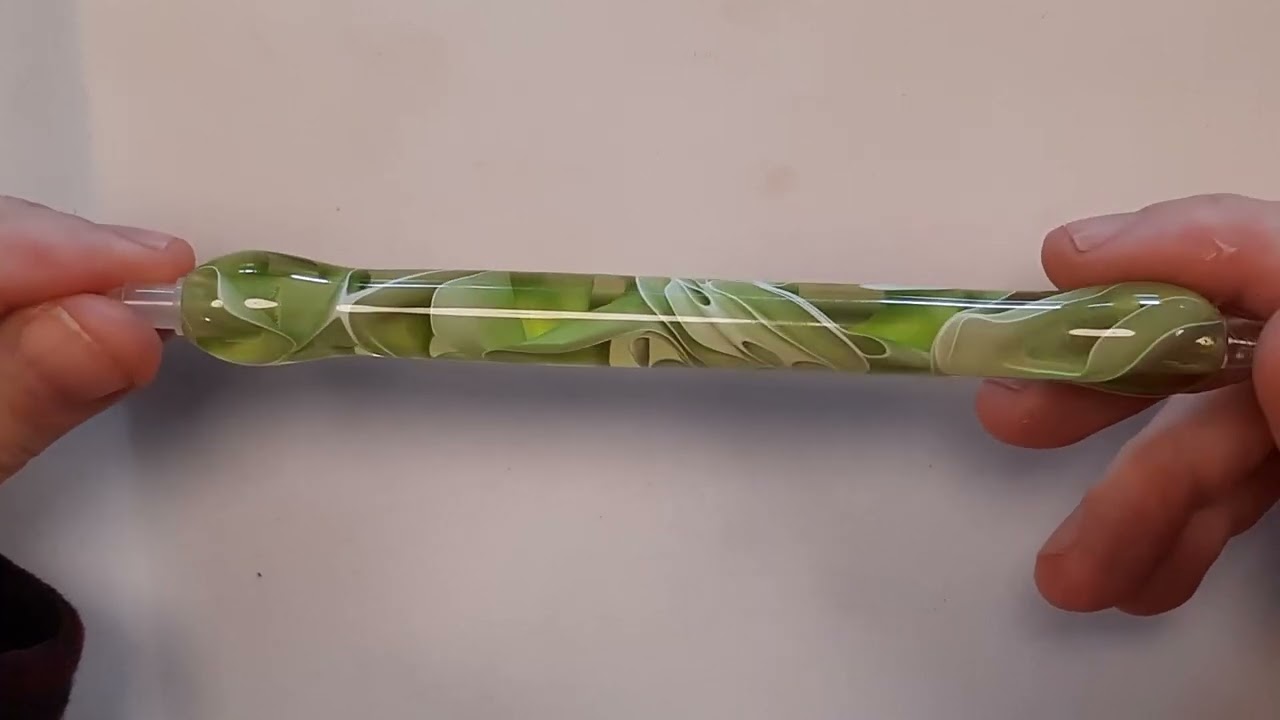 Olive Water Blank example - available in our etsy shop to be turned as a custom diamond painting pen