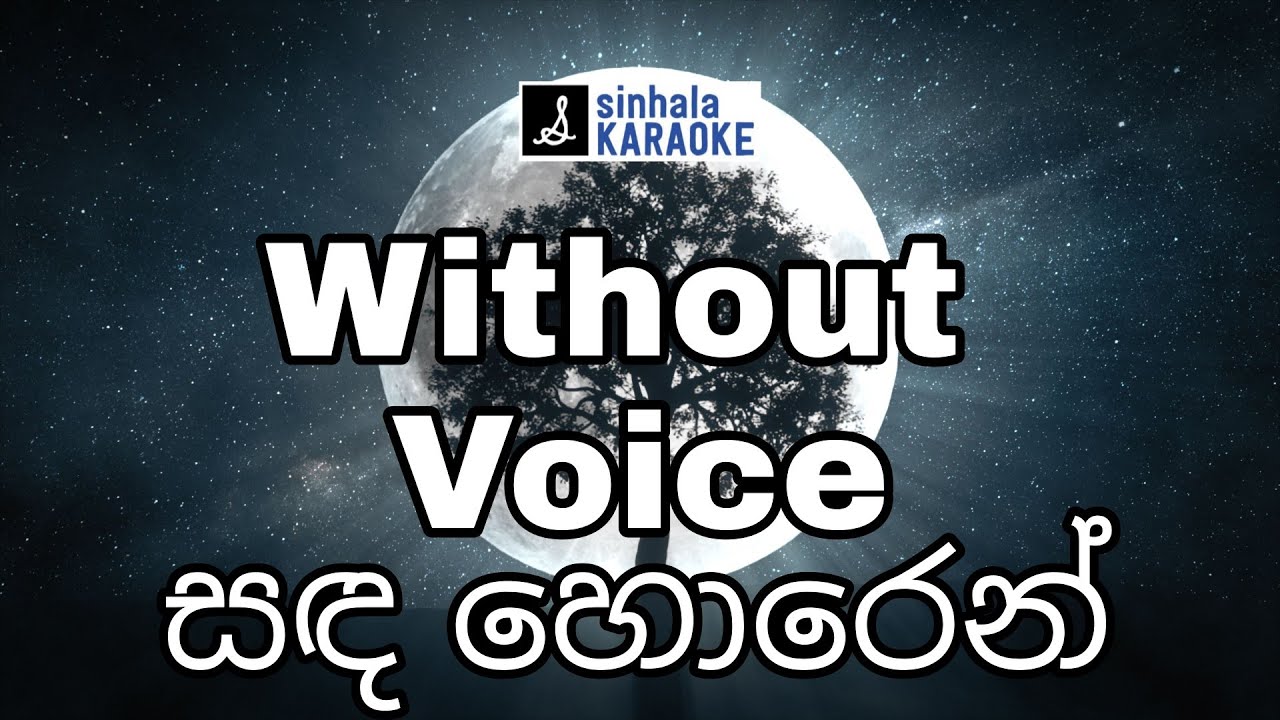 Sanda horen horen karaoke with lyrics සඳ හොරෙන් හොරෙන් | W.D.Amaradewa ඩබ්.ඩී.අමරදේව Sinhala Karaoke