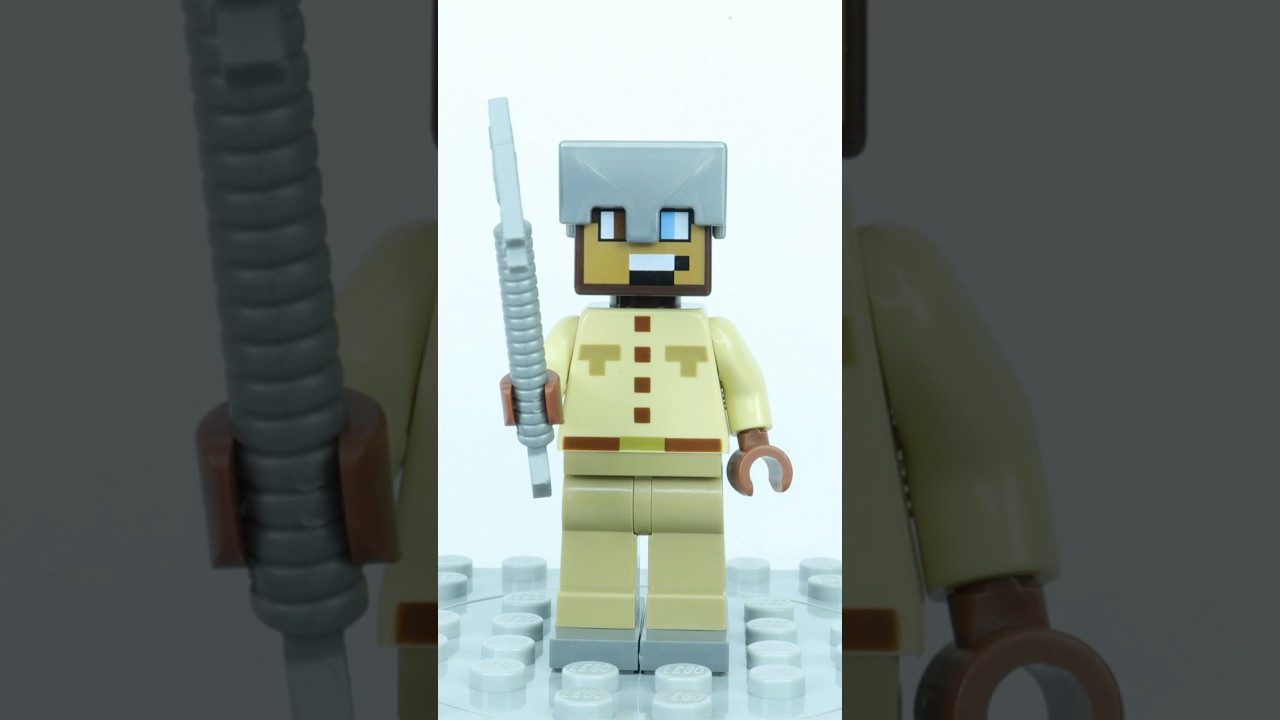 Minifigurka odkrywcy z zestawu The Armadillo Mine Expedition LEGO Minecraft 21269 #minecraft #lego