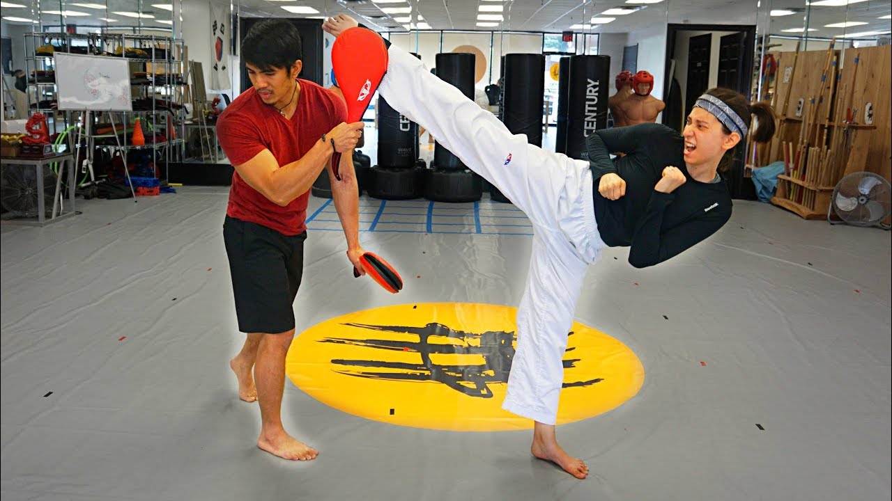 Taekwondo Paddle Kick Training