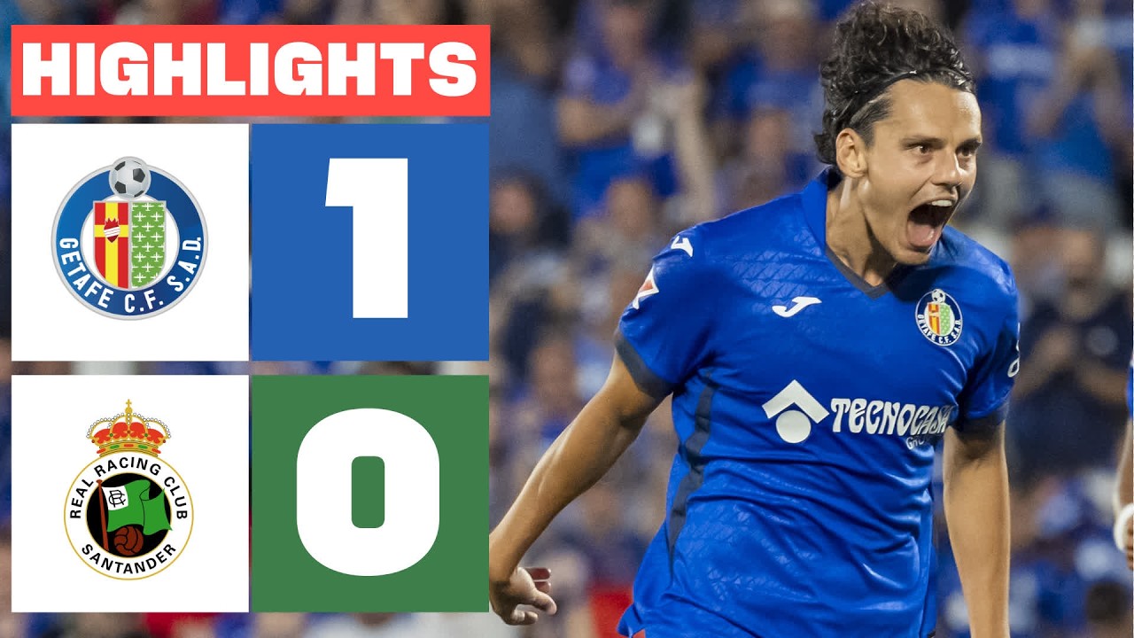 GETAFE CF 1 - 0 R. RACING CLUB | RESUMEN LALIGA EA SPORTS