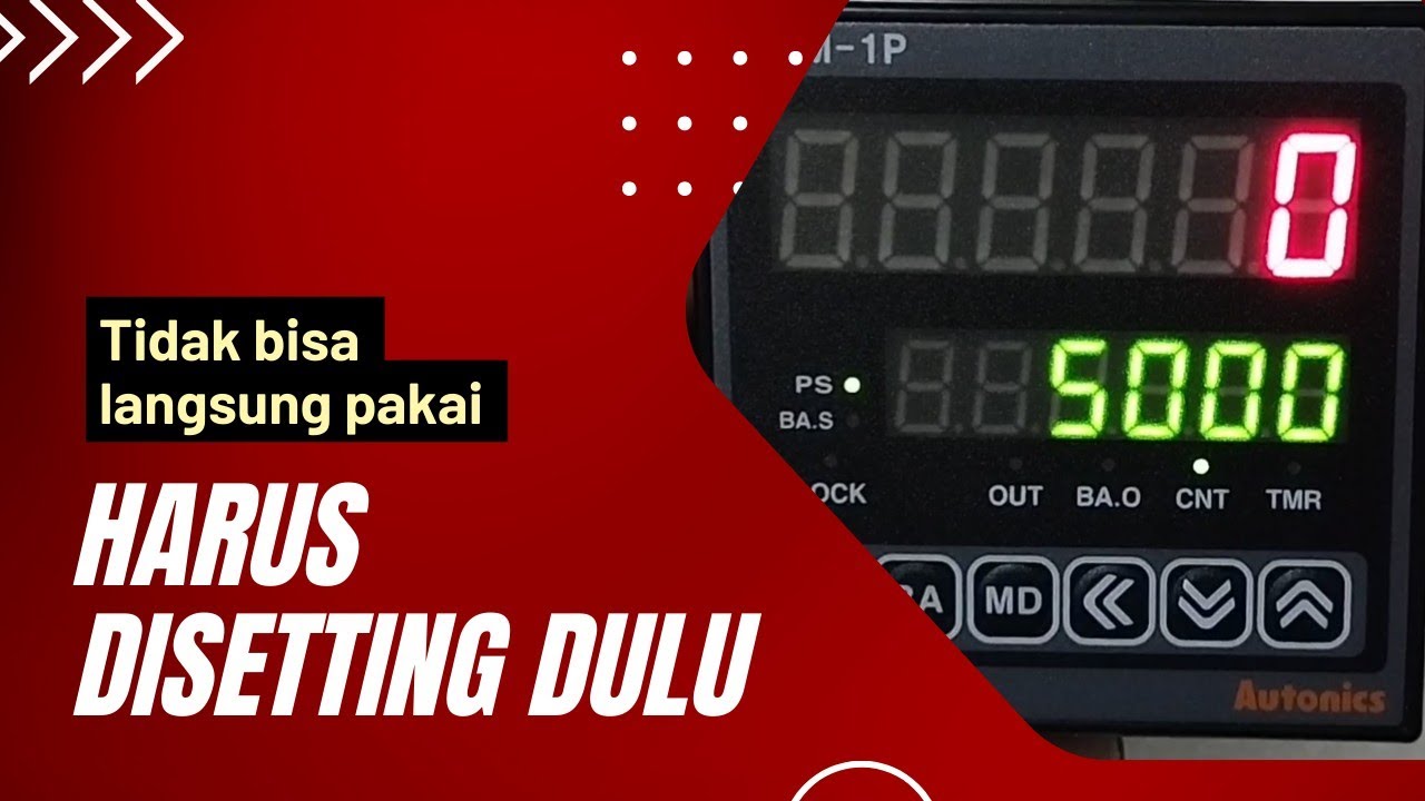 CARA SETTING COUNTER AUTONICS TIPE CT4M/CT6M