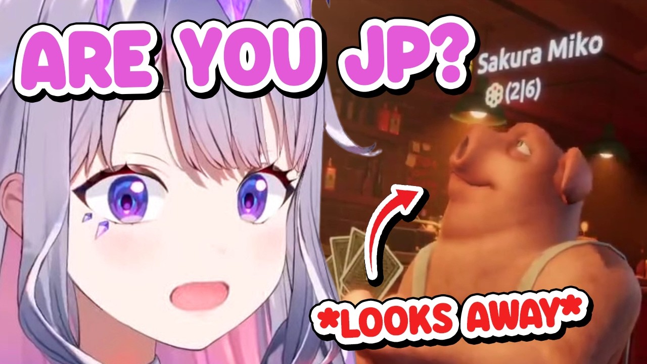 Biboo Tries to Speak JAPANESE with a Miko Fan (35P) 【Hololive EN】