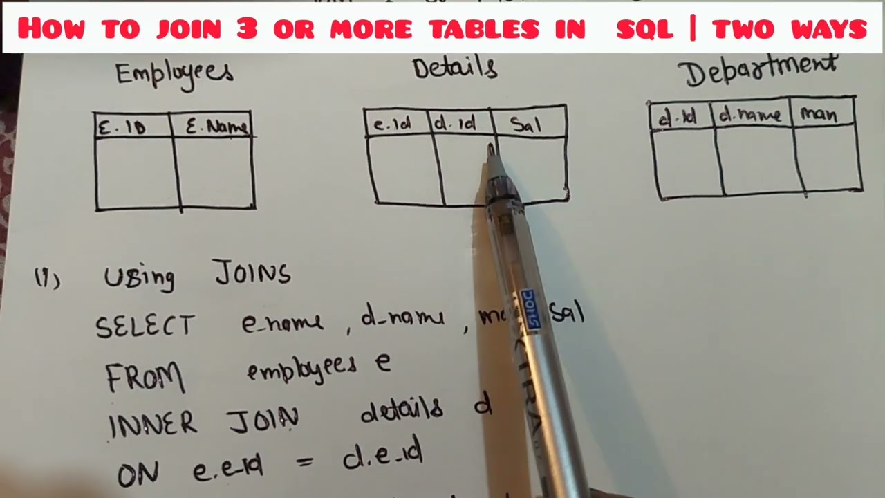 How to Join Three Tables in SQL: A Step-by-Step Guide