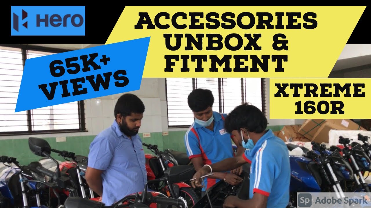 Hero Xtreme 160r | All Accessories | Unboxing & Fitment Video | Dedicated to All Showroom Staff
