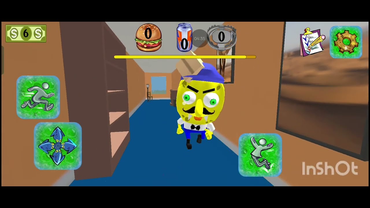 Sponge neighbour escape 3D || 7 to 9 level || Gameplay 