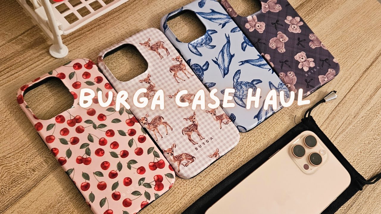 burga phone case haul 🦋 iPhone 16 pro max desert titanium ☁️