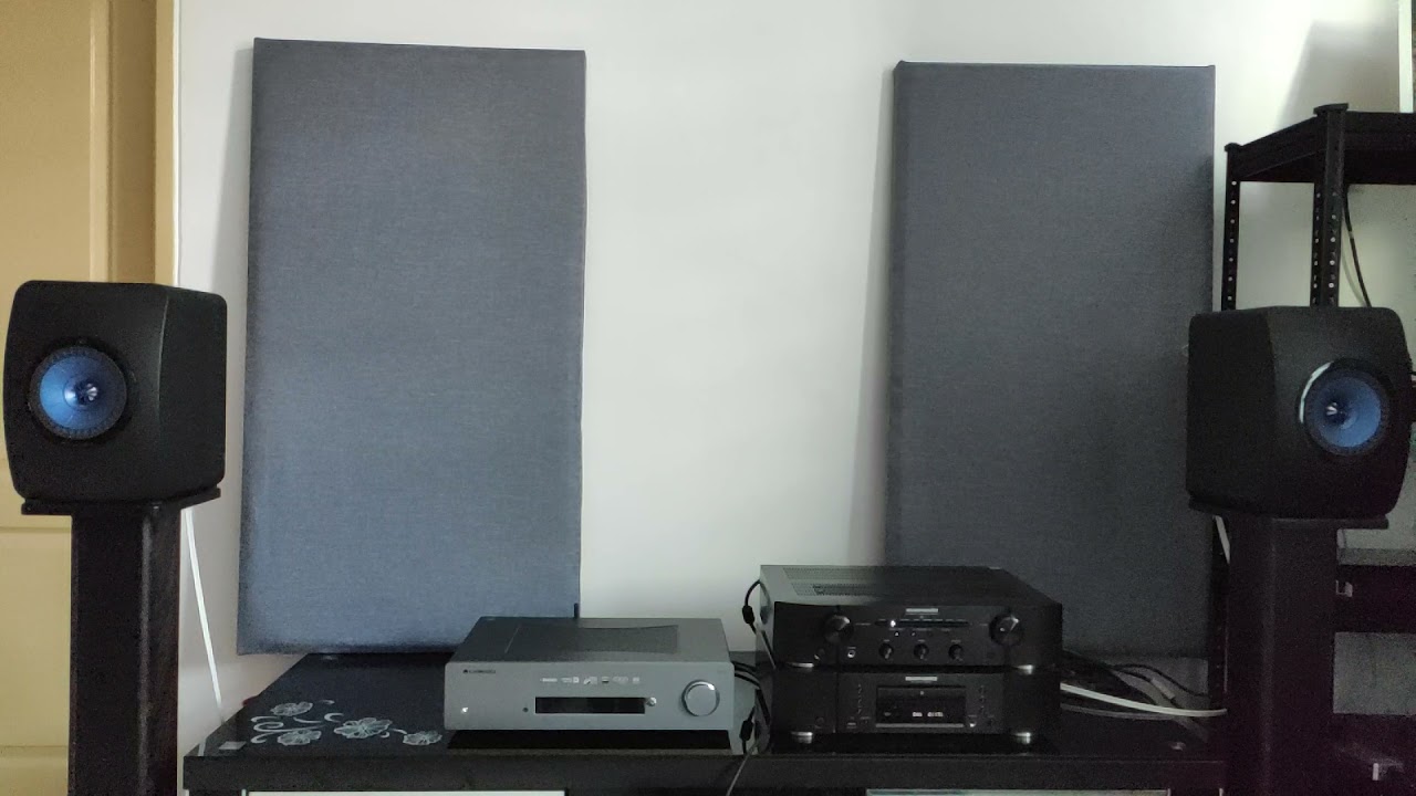 KEF LS50 speakers pair with Marantz PM6007 amplifier sound demo 2
