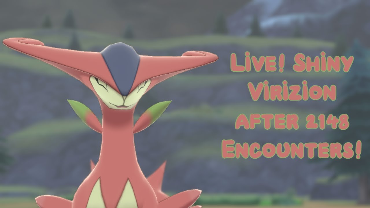 Live! Shiny Virizion after 2,148 Encounters! - Pokemon Sword