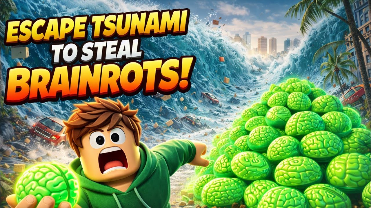 This Roblox Tsunami Almost Killed Me… But I Got BRAINROTS 🧠
