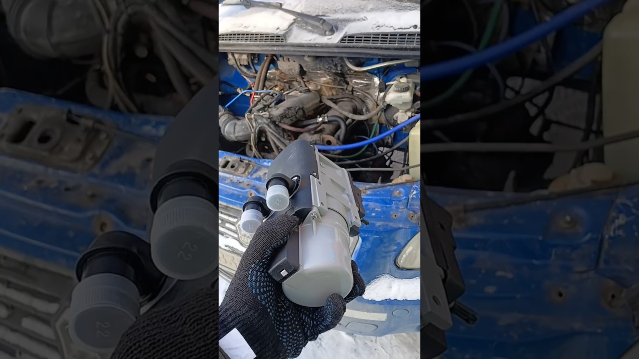 Установил дизельный подогреватель двигателя. #газель #automobile