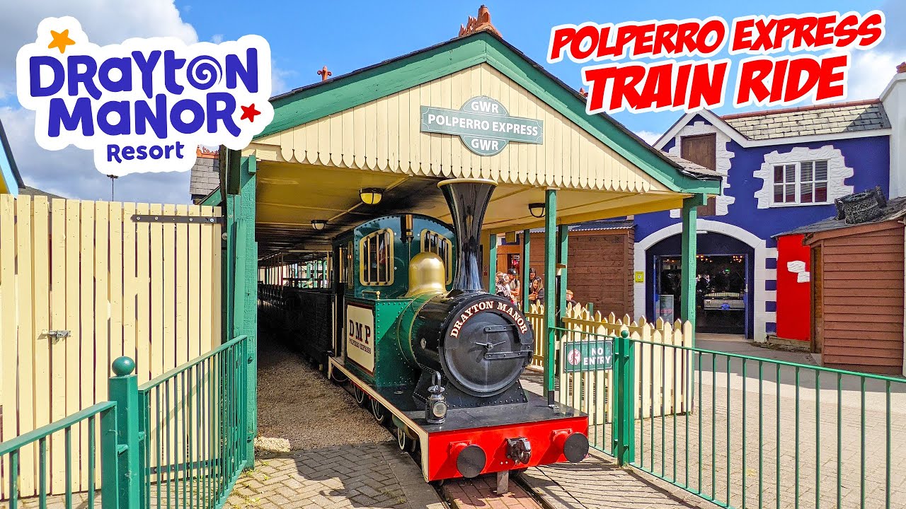 Polperro Express Train Ride at Drayton Manor (May 2023) [4K]