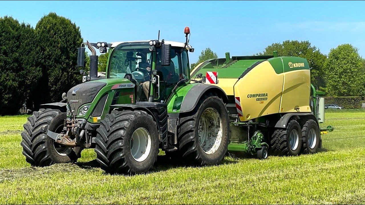 Loonbedrijf de Regt uit Ettenleur met de nieuwe Krone Comprima CF 155 XC Plus perswikkelcombinatie