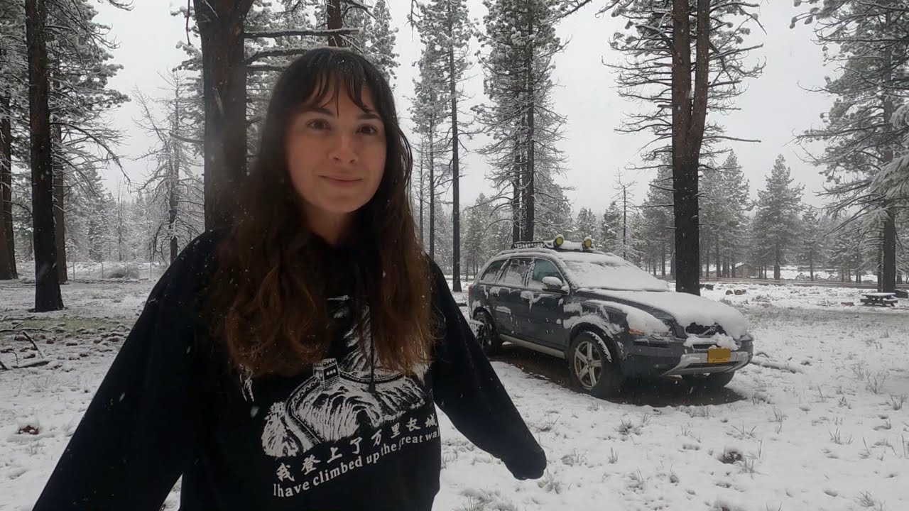 Surprise Snowstorm Camping in the Sierras