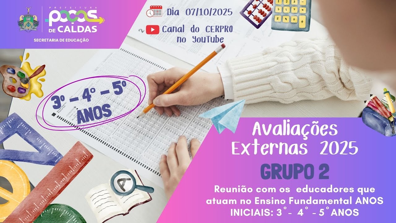 Estudo Coletivo: Avaliações Externas - 3º, 4º e 5º ANOS - Ensino Fundamental Anos Iniciais