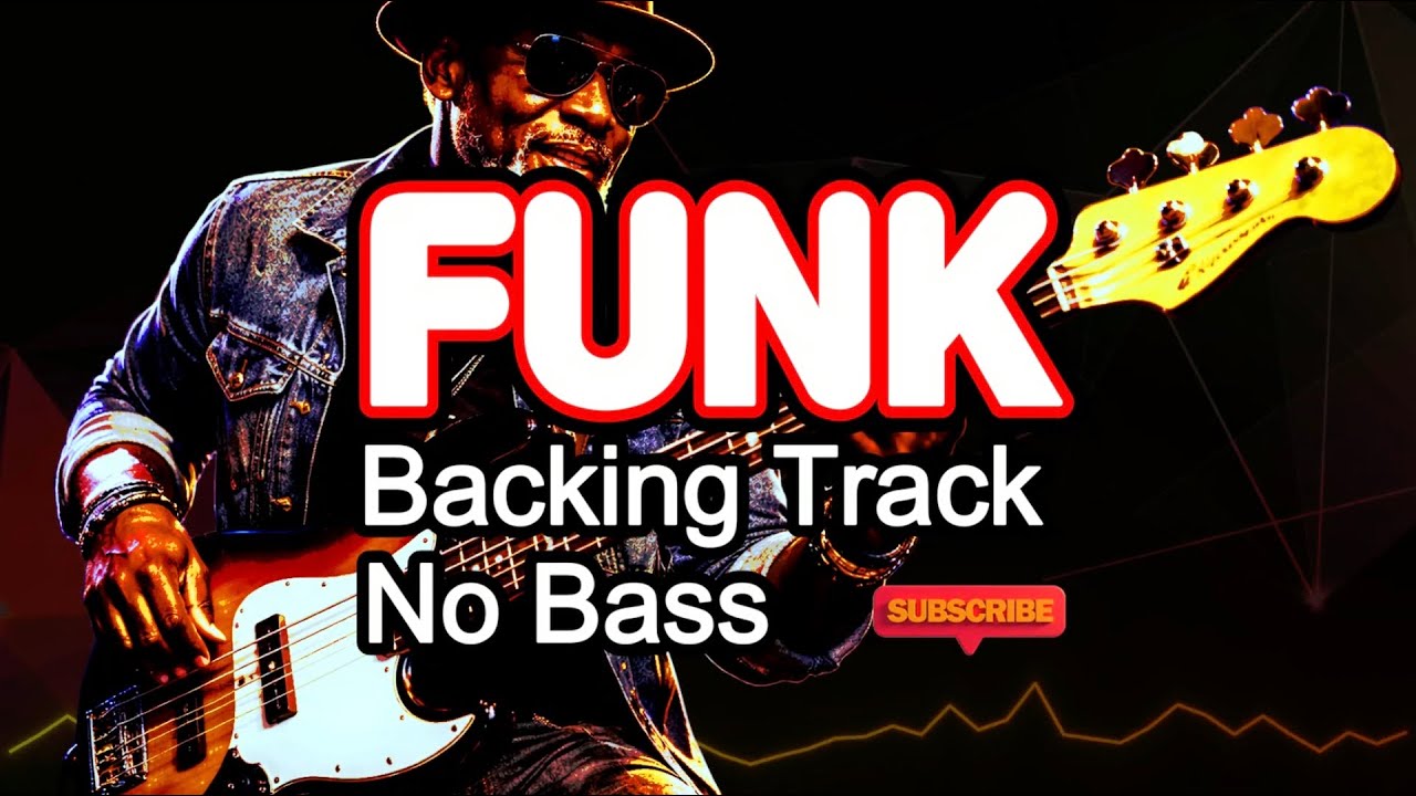 𝄢 FUNK Backing Track - No Bass - Backing track for bass. 105 BPM in Bᵐ. #backingtrack