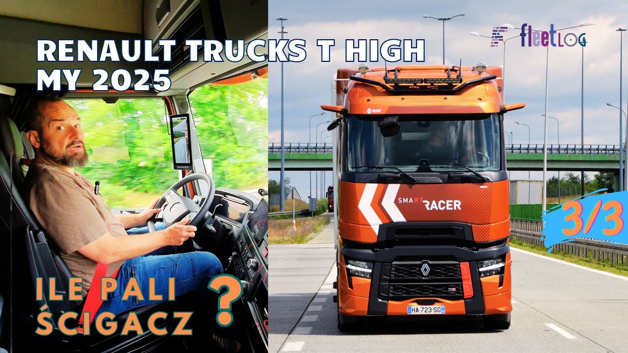 #Test Renault Trucks T480 Turbo Compund Smart Racer. Spalanie z jedynką z przodu! 3/3