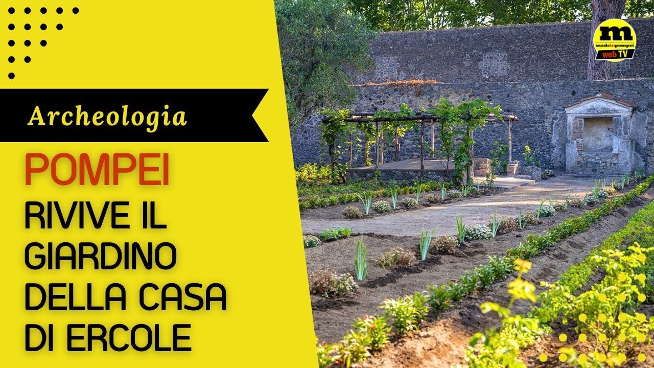 Pompei, rivive il giardino della Casa di Ercole