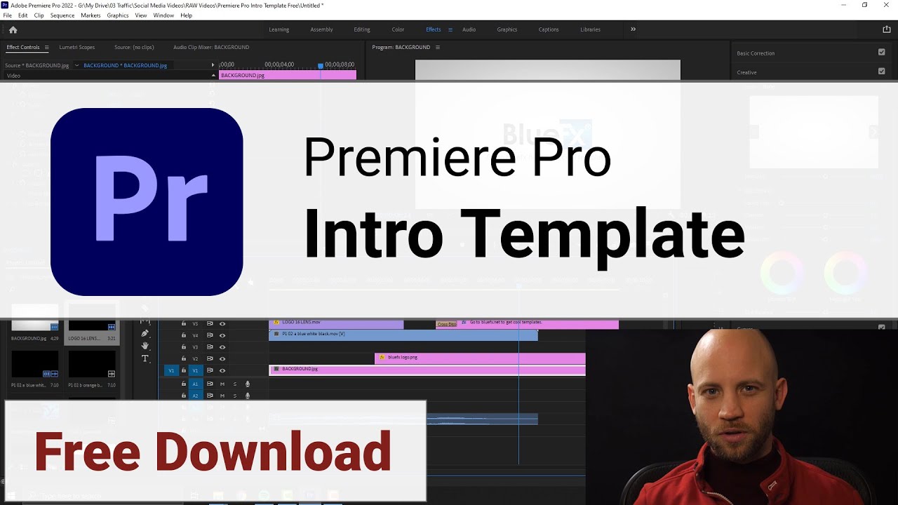 Premiere Pro Intro Template [Free Download + Tutorial for Beginners]