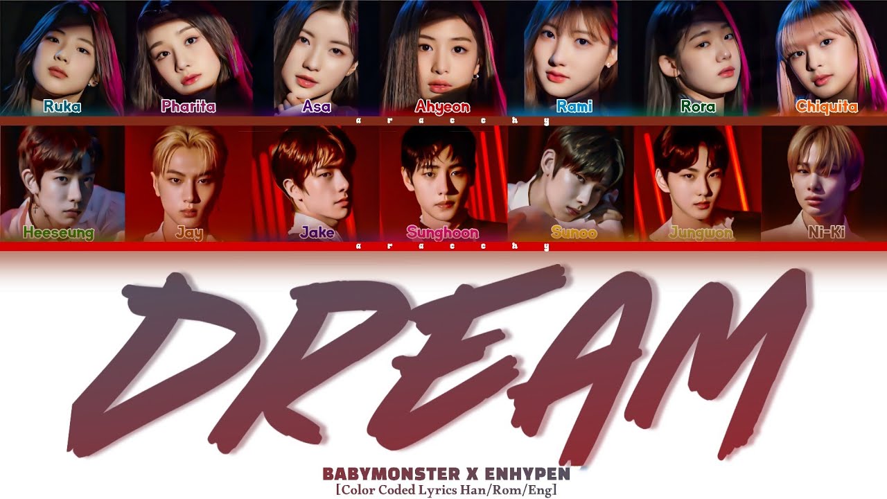 BABYMONSTER X ENHYPEN - DREAM Lyrics (Color Coded Lyrics)