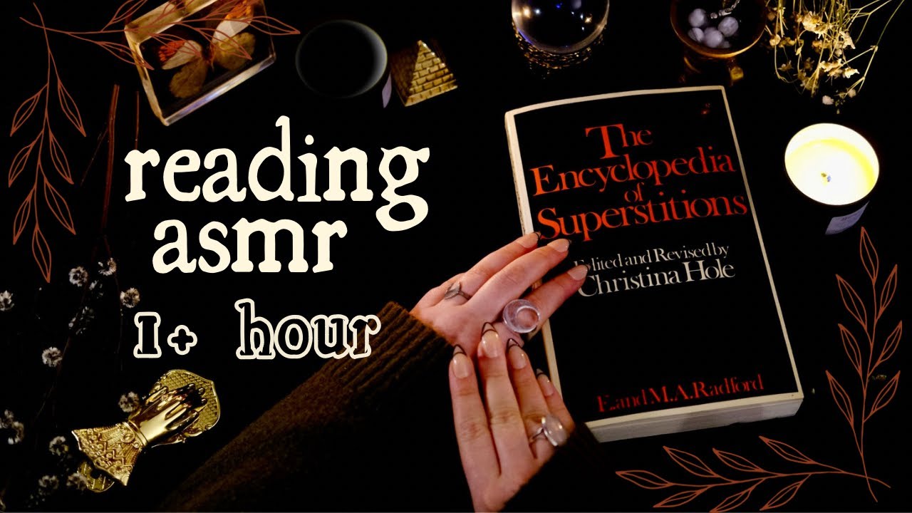 ASMR 🐈‍⬛ Reading the Encyclopedia of Superstitions ✨1+ HOUR ✨😴 (soft-spoken)