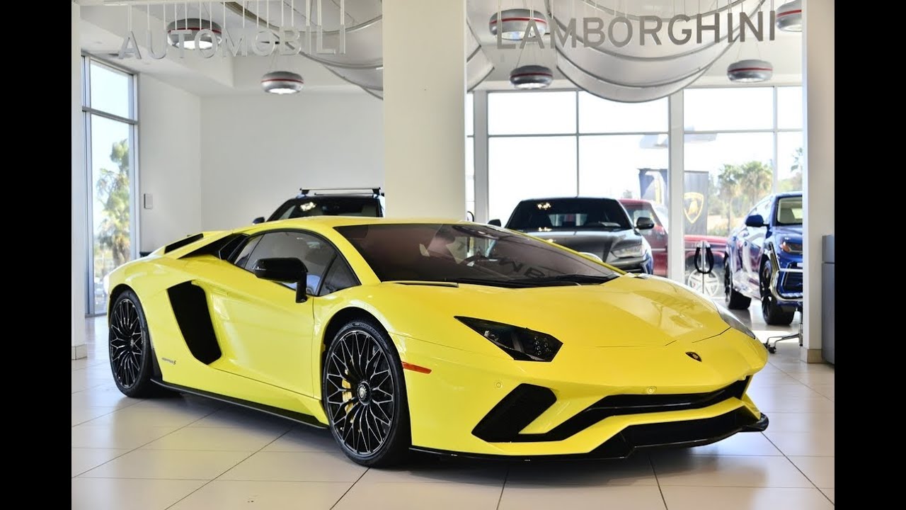 2018 Lamborghini Aventador S Giallo Tenerife P0175