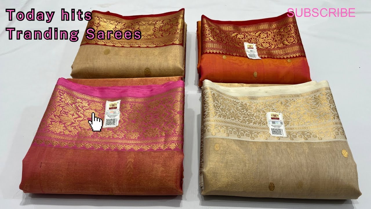 “Chanderi Sarees with Silk Mark 💯 | Trending Handloom Collection”
