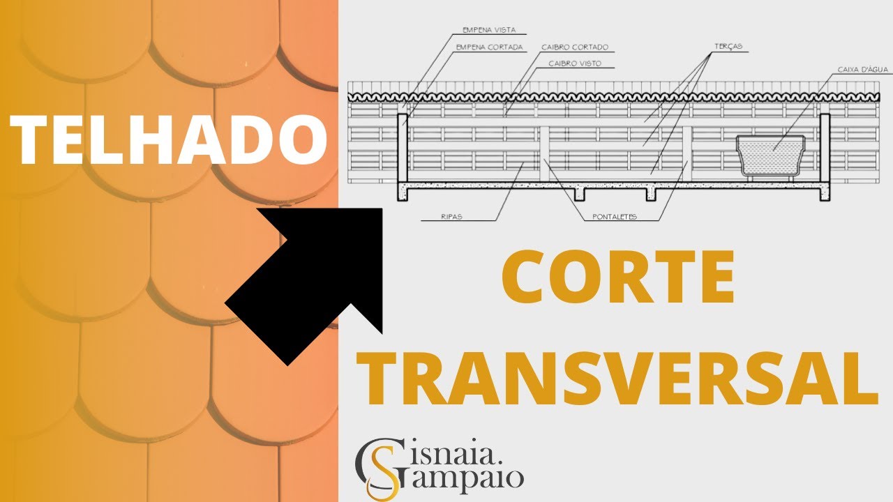 COMO FAZER O CORTE TRANSVERSAL NO TELHADO
