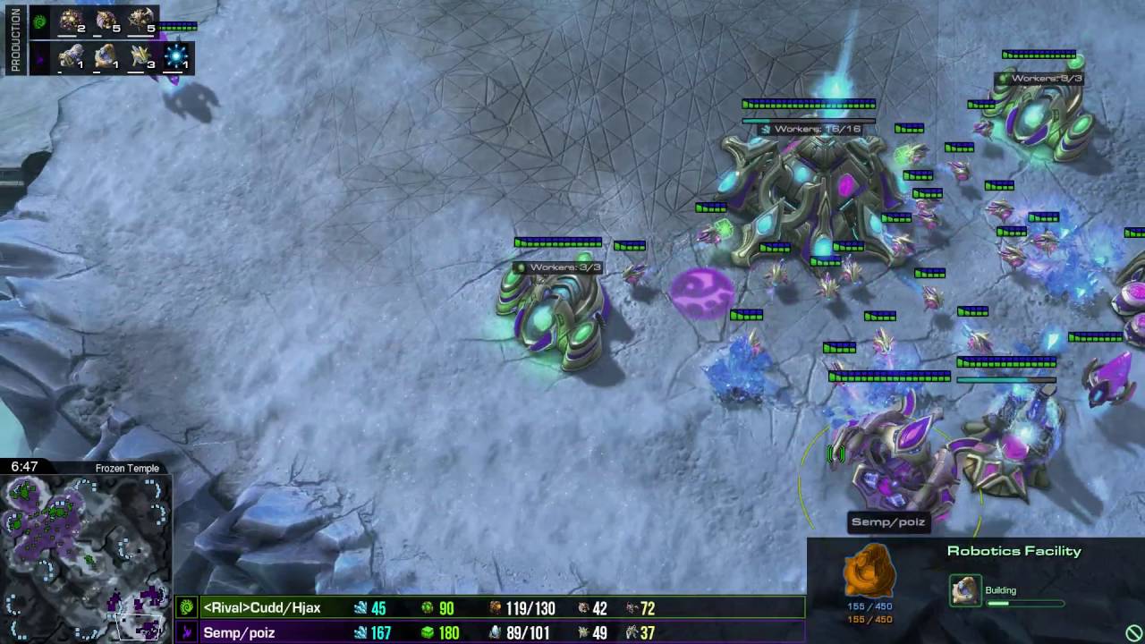 Starcraft 2 Archon Cast! - PvZ - Cuddlebear/Hjax vs Poizon/Semper