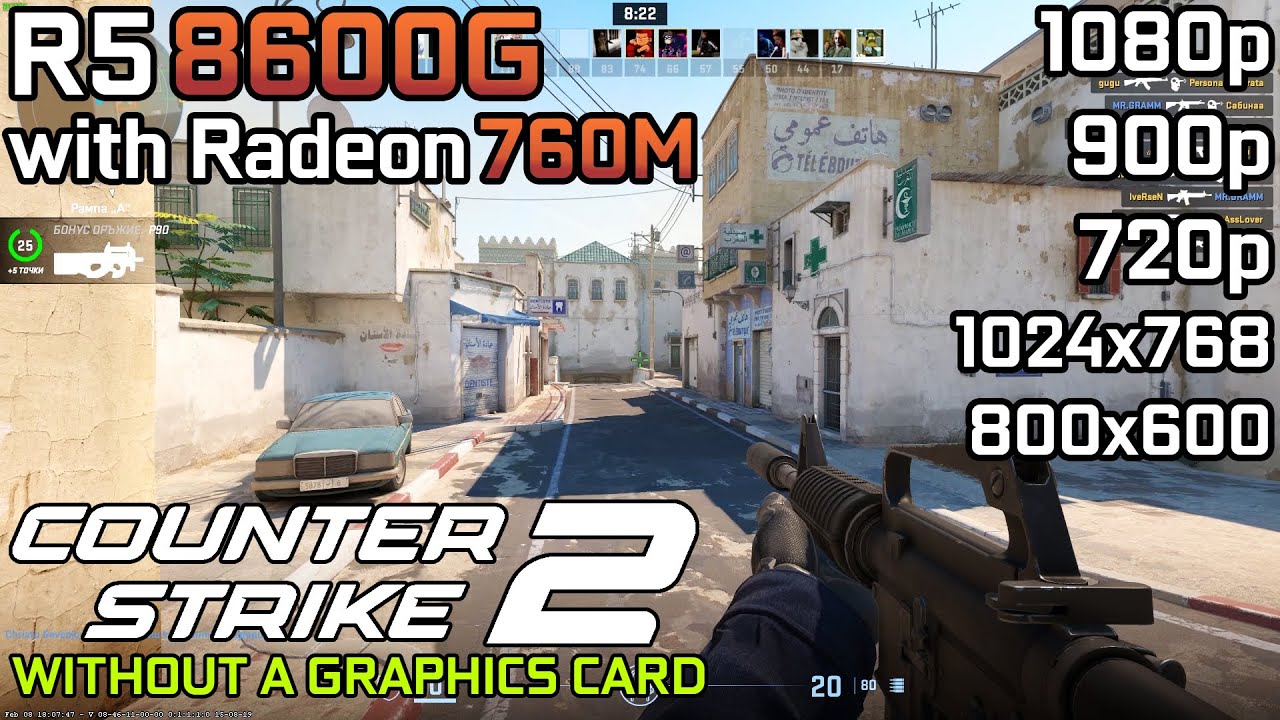 Counter Strike 2 - Ryzen 5 8600G with Radeon 760M & 32GB RAM