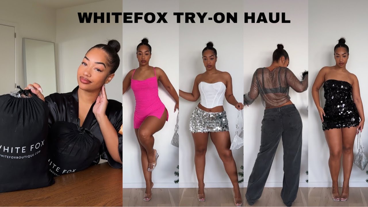 WHITEFOX TRY-ON HAUL | PARTY DRESSES, JEANS, CORSET TOPS AND MORE