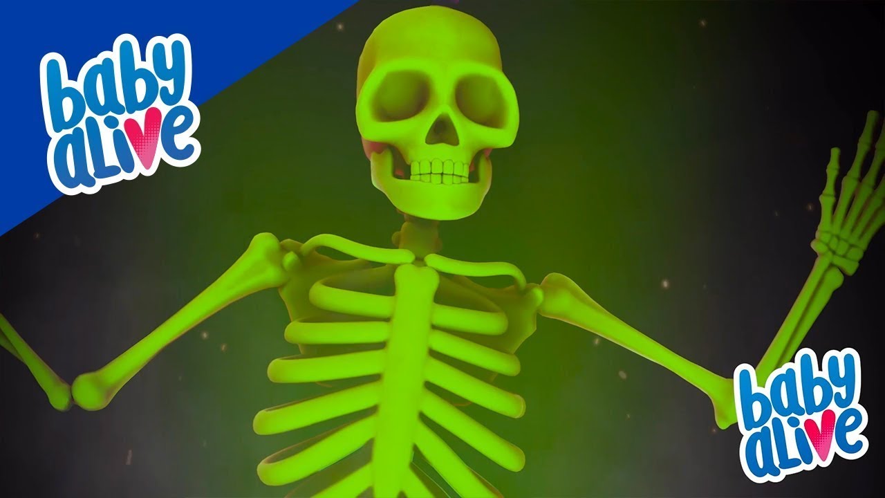 Baby Alive en Español 🎃 ¡El Baile Del Esqueleto! Halloween ☠️ Dibujos Animados Para Niños 💕