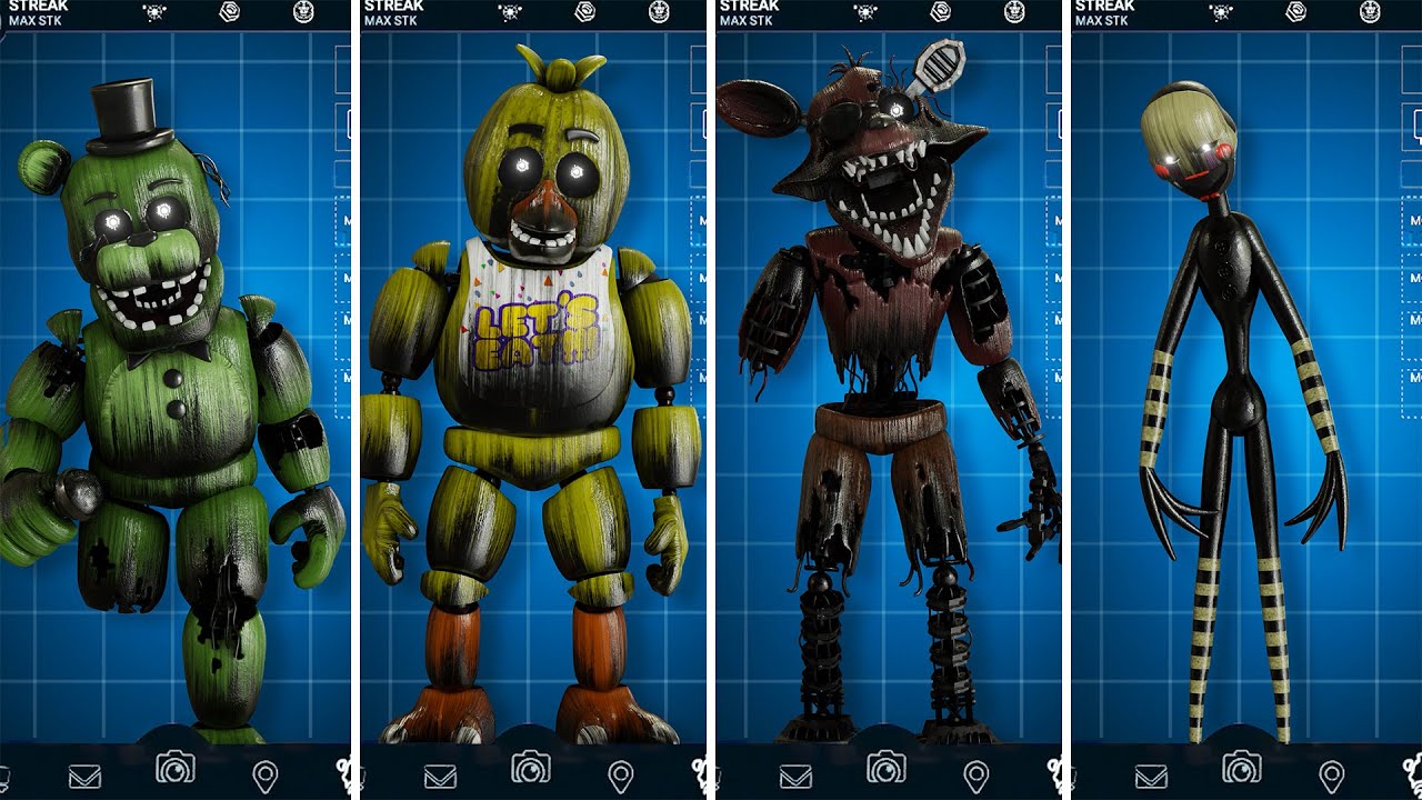 FNAF Phantom Animatronics Jumpscare & Workshop Animations