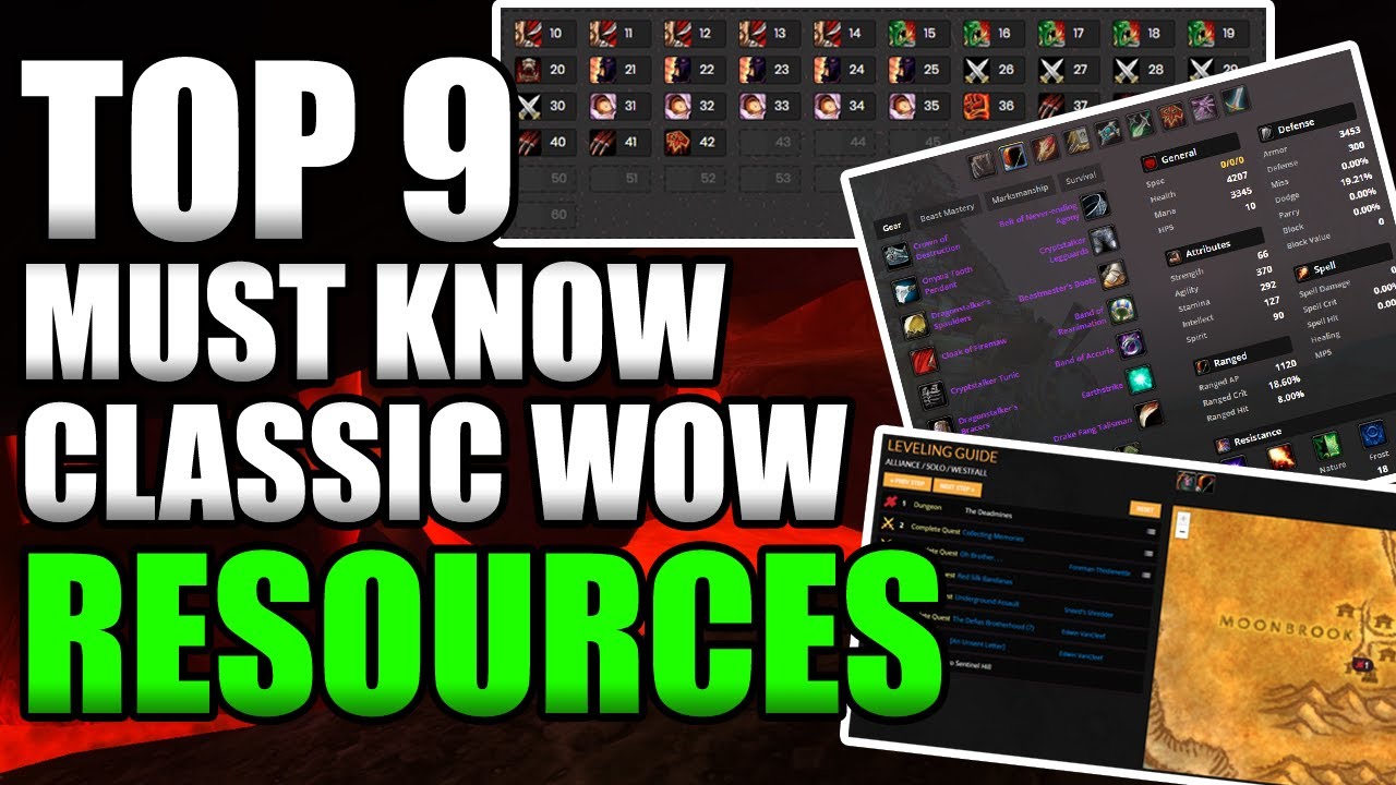 Top 9 Must Know Classic WoW Resources!! Classic WoW Prep!