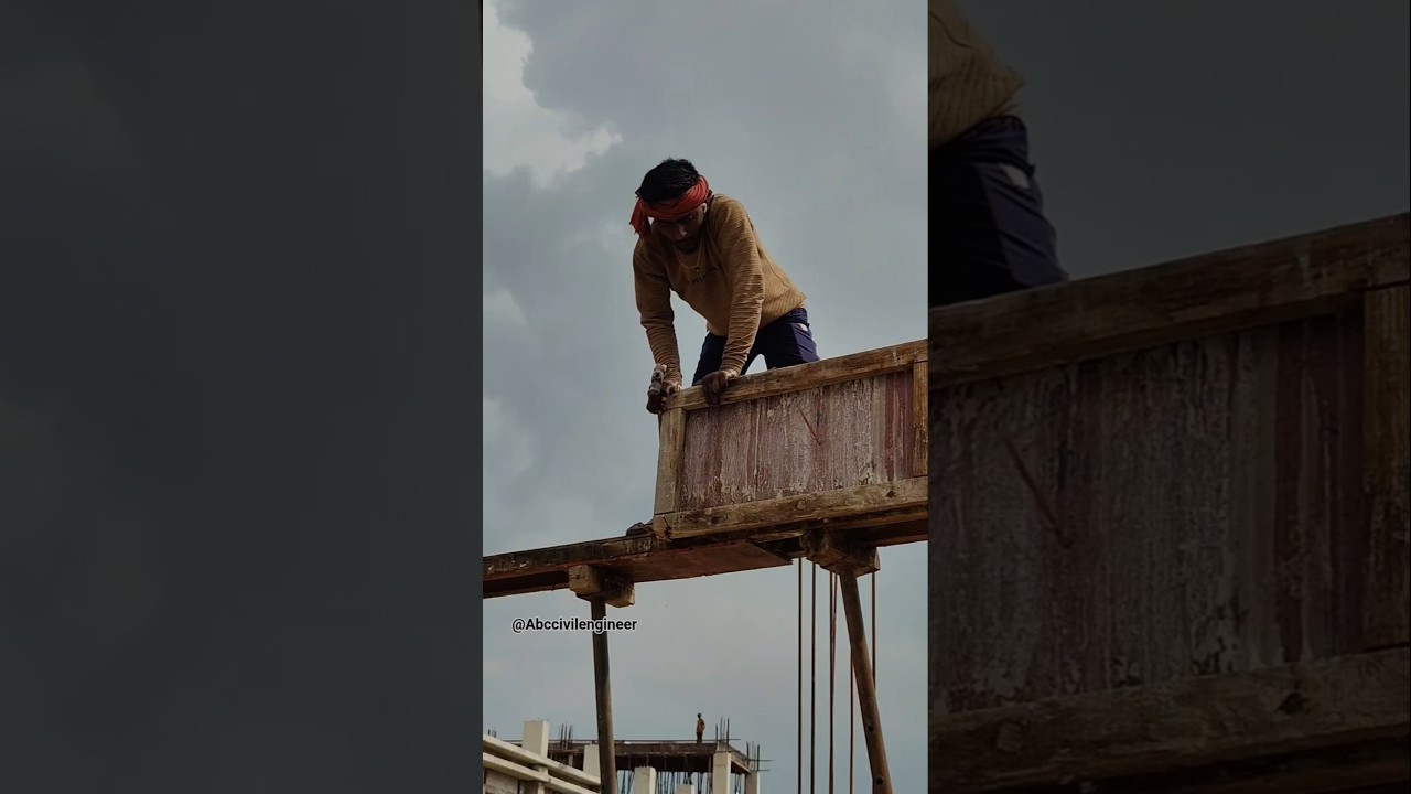Centering work 👍 #ytshorts #centering #shuttering #construction #building #home