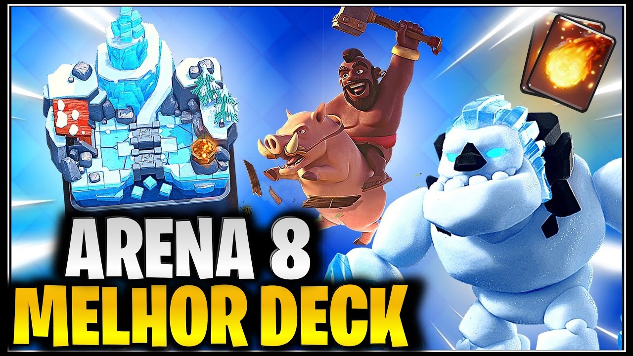 MELHORES DECKS PARA ARENA 8 PICO CONGELADO NO CLASH ROYALE