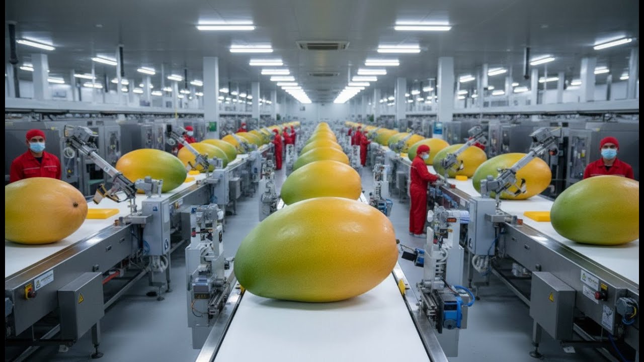 Massive Scale: The Industrial Dried Mango Production Process Revealed | Full Process