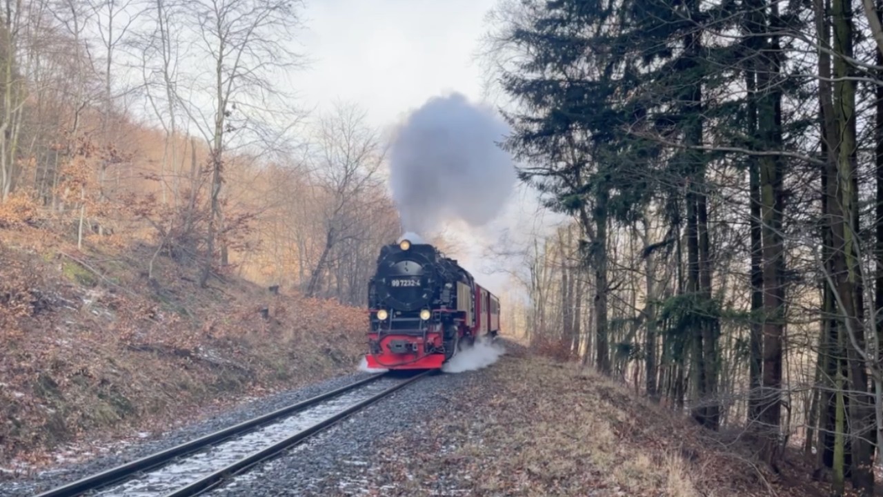 Aufnahmen aus dem Harzer Schmalspurbahnen von ende Februar